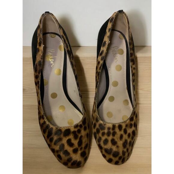 Boden animal print calf hair block high heel womens sz  8/38 - Picture 2 of 5